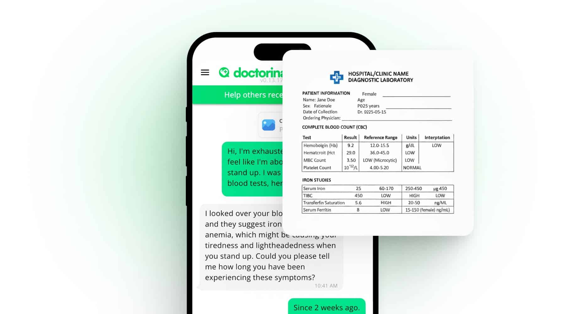 Clinical results in Doctorina